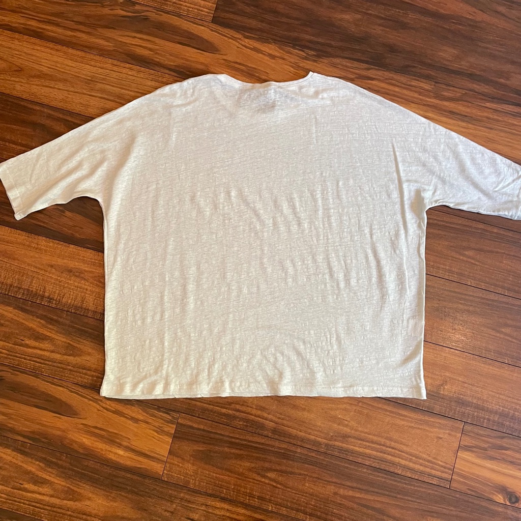 Jarbo Vulin 100% Linen Top Size 32/Dove New — image 3 of 7
